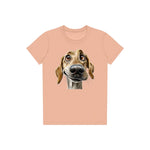 T-shirt Dog graphic 0066 - Peach