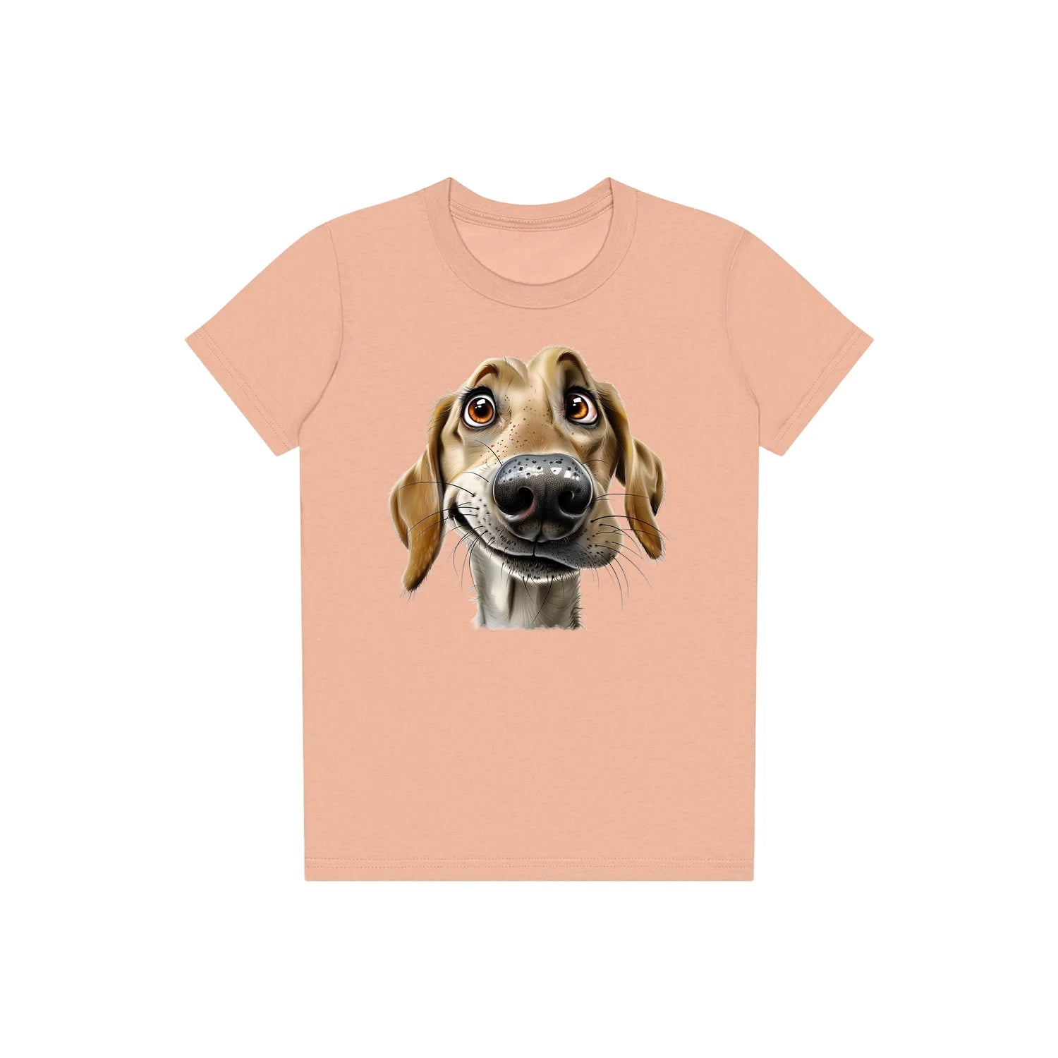 T-shirt Dog graphic 0066 - Peach