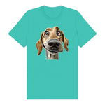 T-shirt Dog graphic 0066 - Teal