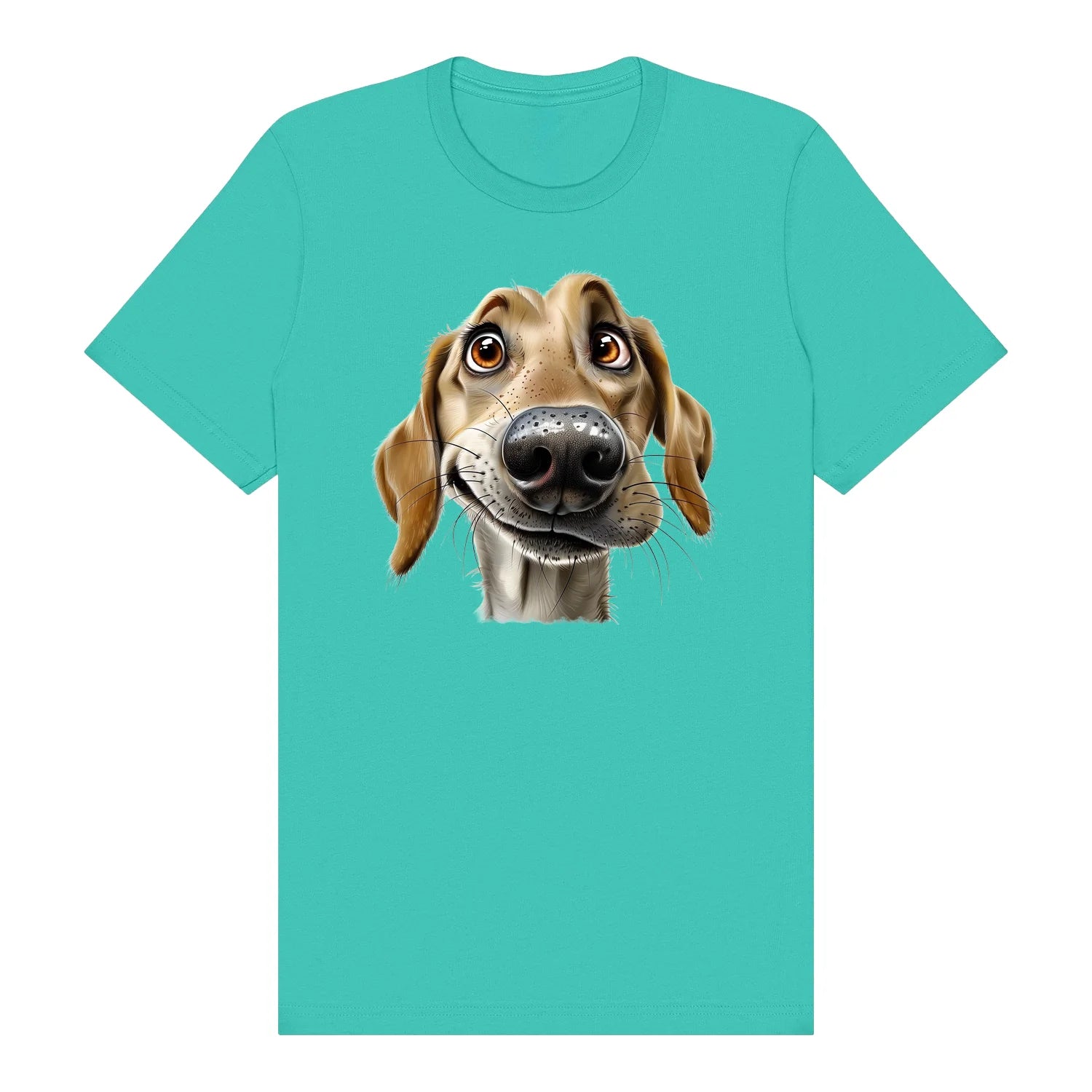 T-shirt Dog graphic 0066 - Teal