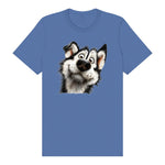 T-shirt Dog graphic 0067 - Columbia Blue