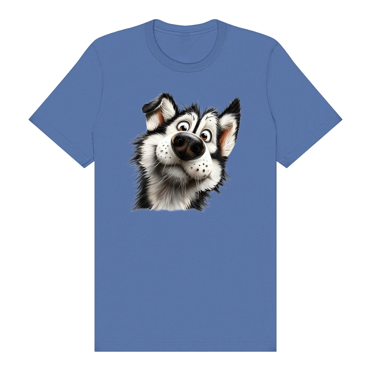T-shirt Dog graphic 0067 - Columbia Blue