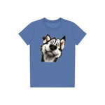 T-shirt Dog graphic 0067 - Columbia Blue