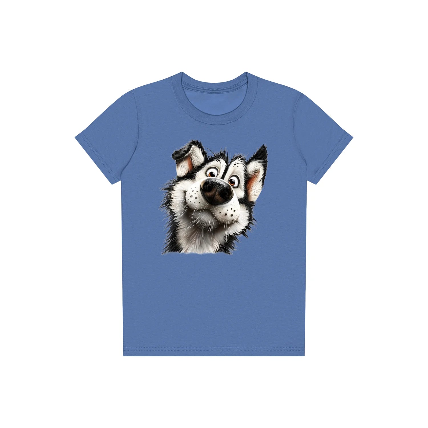 T-shirt Dog graphic 0067 - Columbia Blue