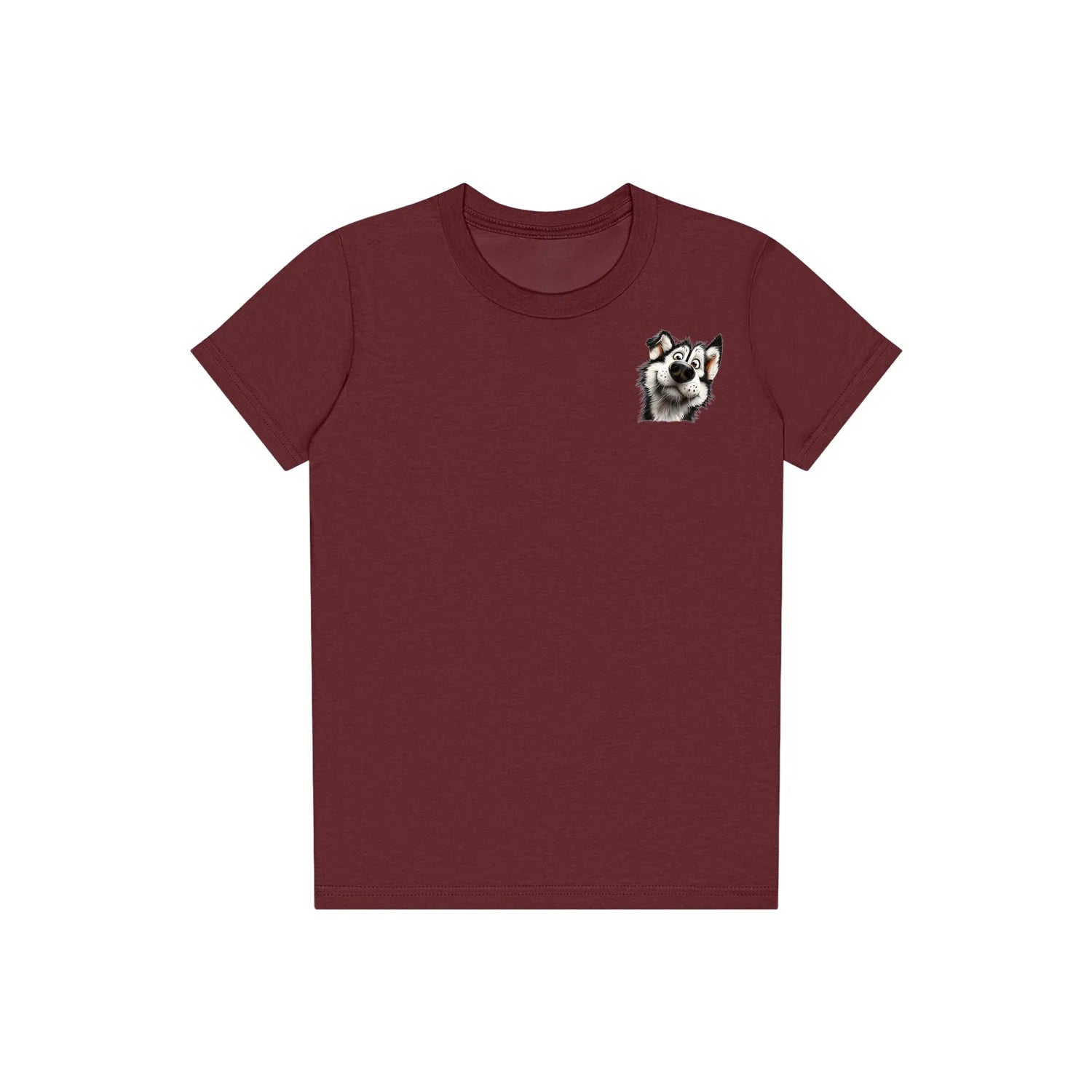 T-shirt Dog graphic 0067 - Maroon