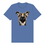 T-shirt Dog graphic 0068 - Columbia Blue