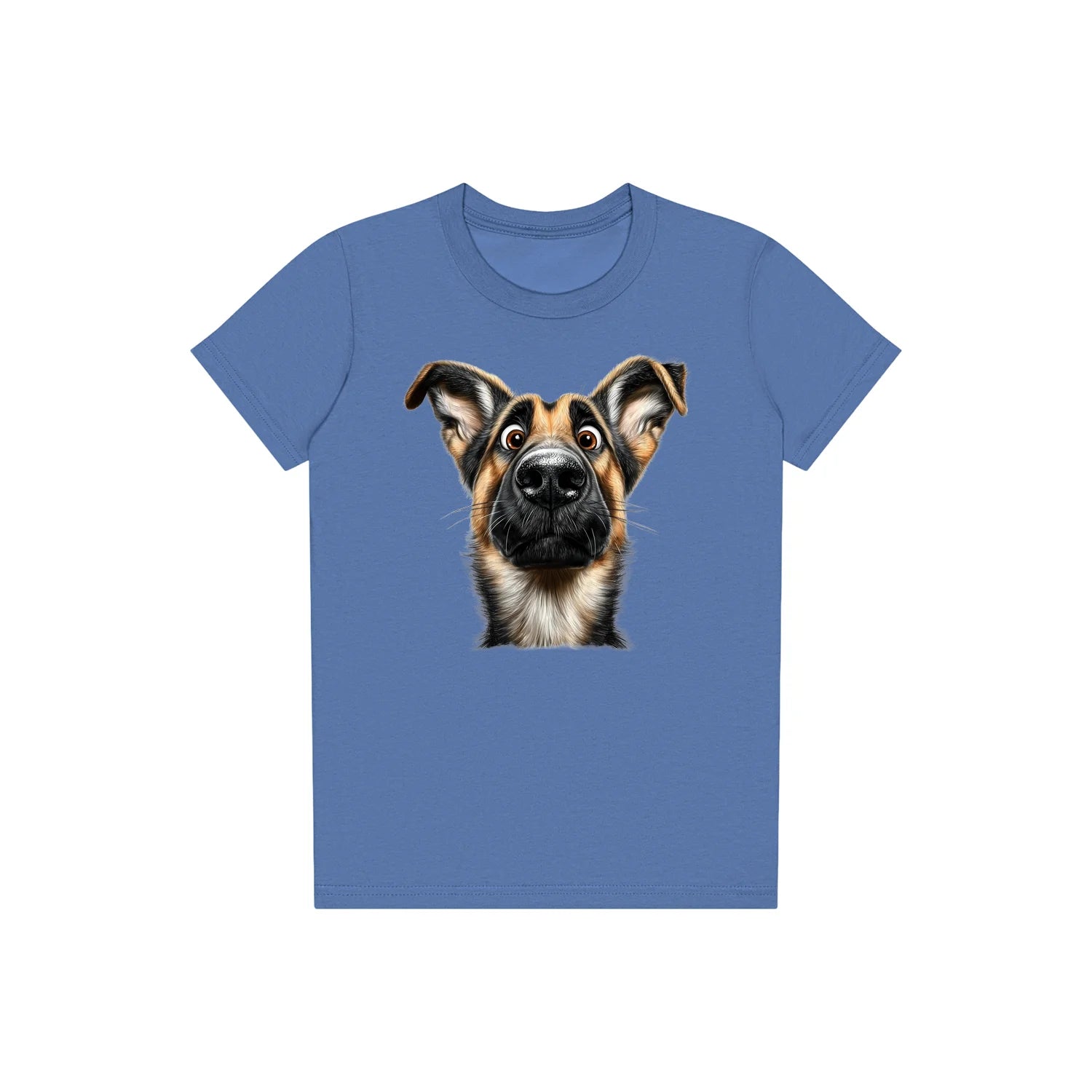 T-shirt Dog graphic 0068 - Columbia Blue