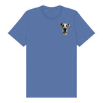 T-shirt Dog graphic 0069 - Columbia Blue
