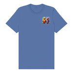 T-shirt Quirky Bird graphic 0001 - Columbia Blue