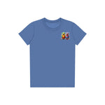 T-shirt Quirky Bird graphic 0001 - Columbia Blue