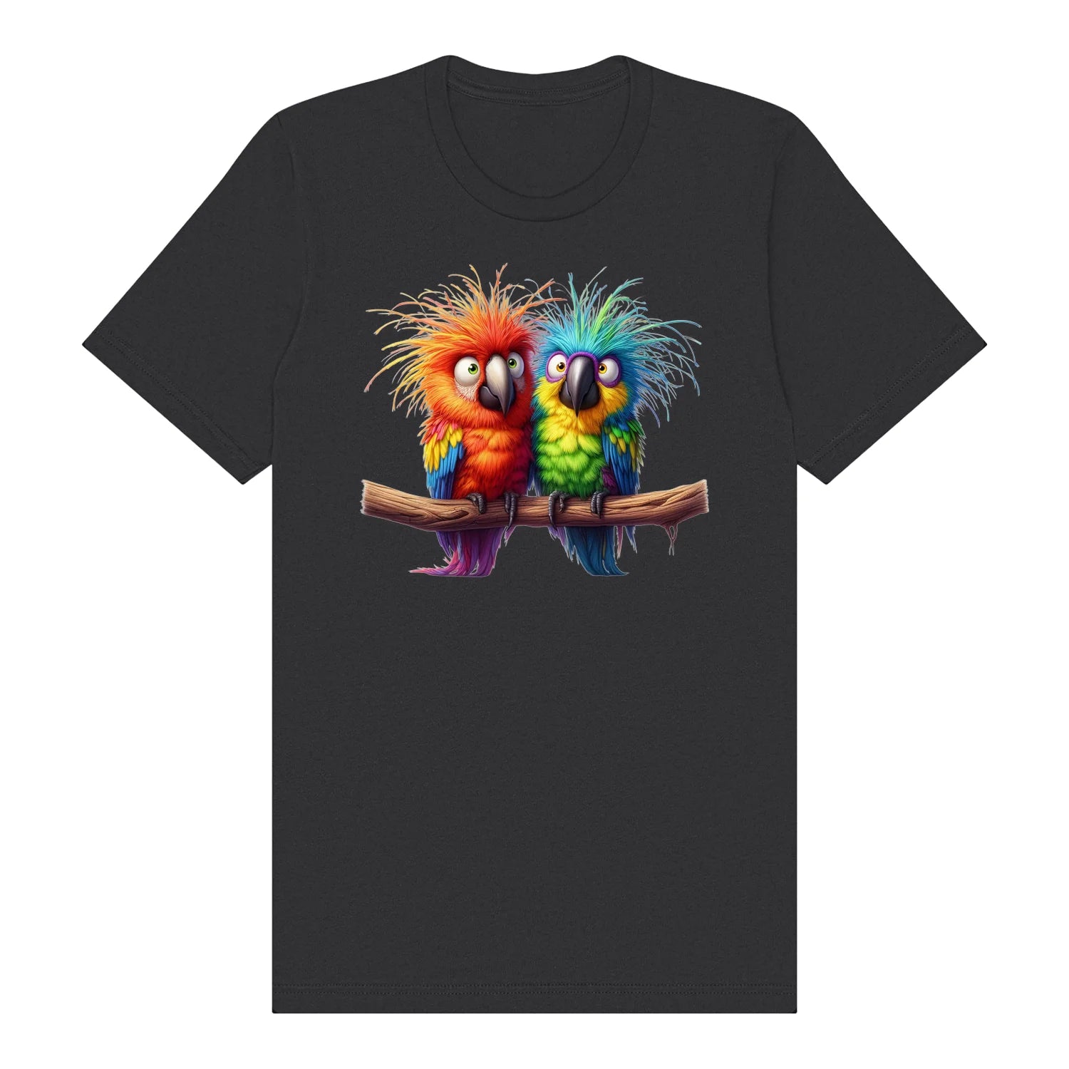 T-shirt Quirky Bird graphic 0002 - Dark Grey