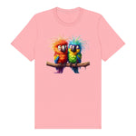T-shirt Quirky Bird graphic 0002 - Pink