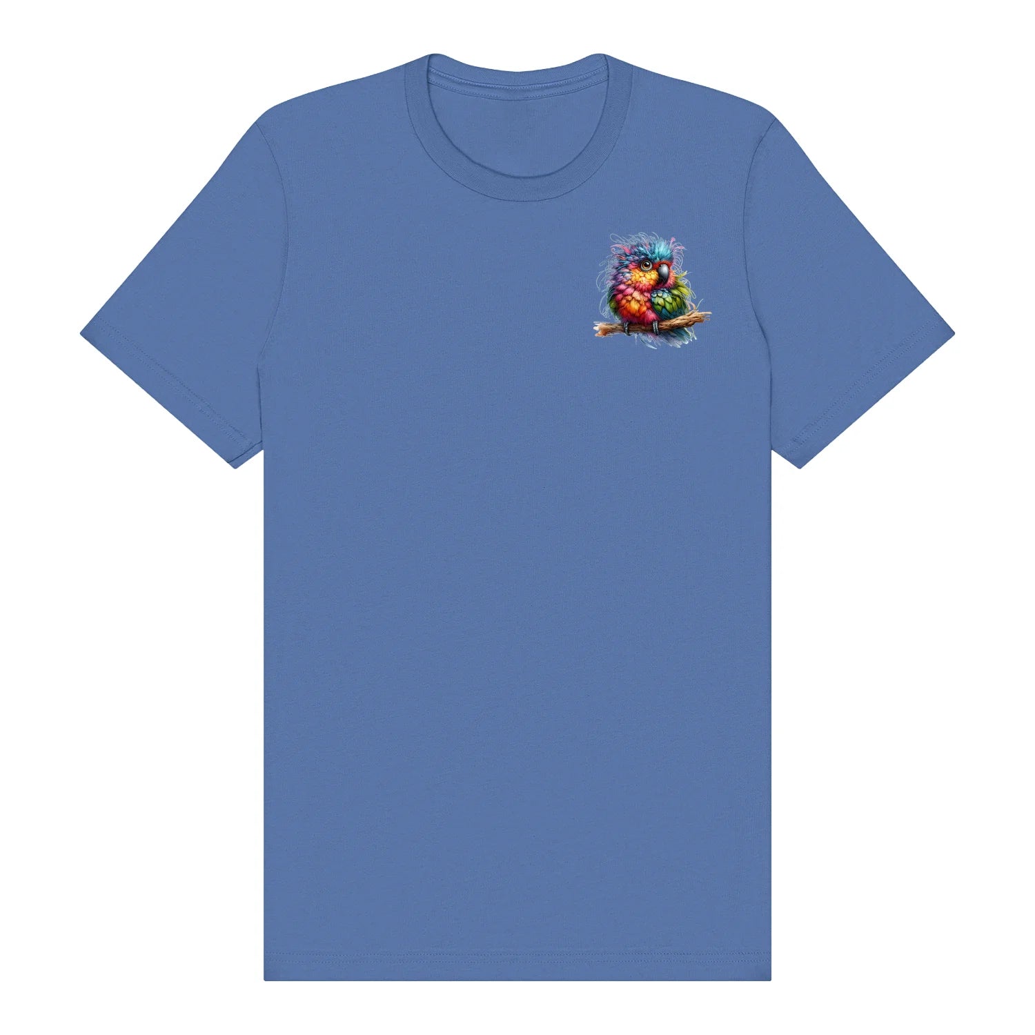 T-shirt Quirky Bird graphic 0003 - Columbia Blue
