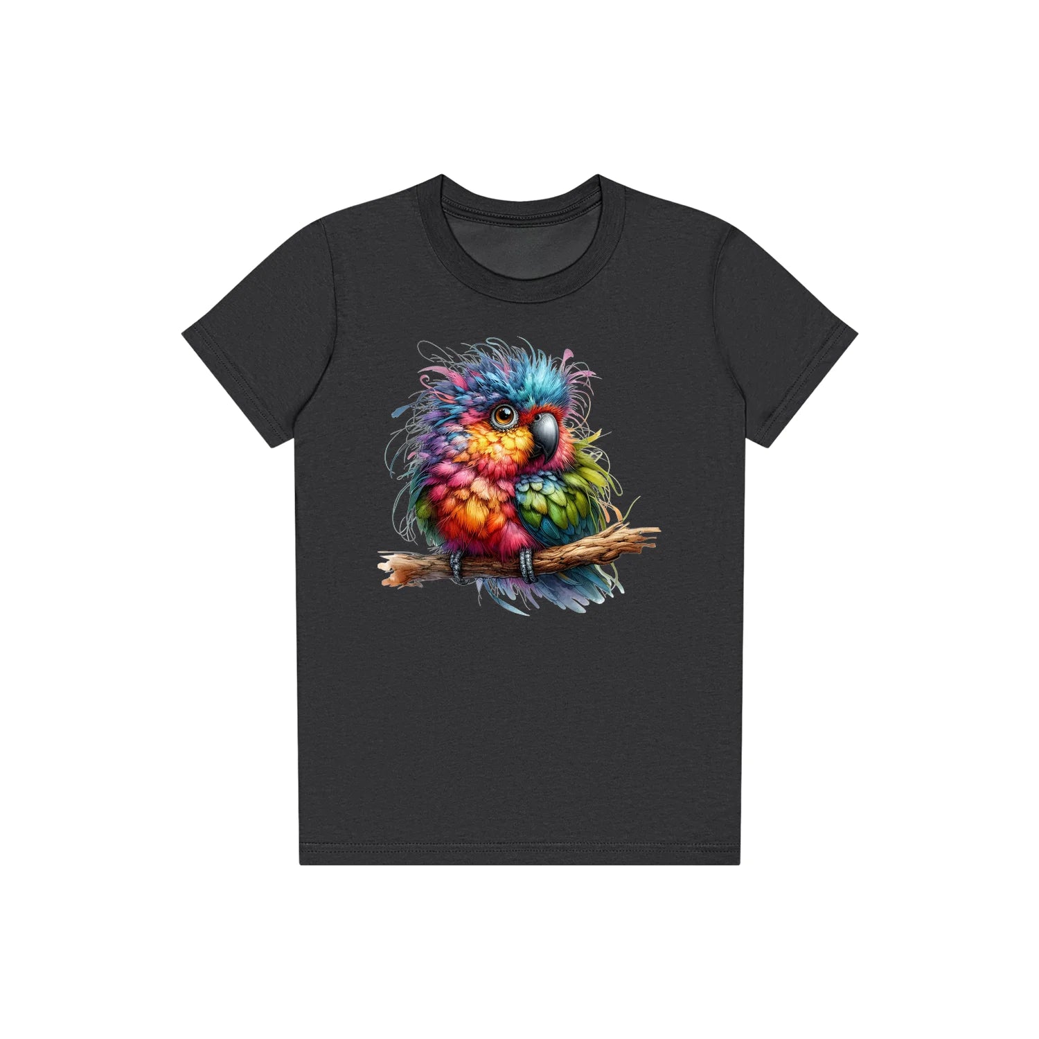 T-shirt Quirky Bird graphic 0003 - Dark Grey