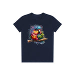 T-shirt Quirky Bird graphic 0003 - Navy
