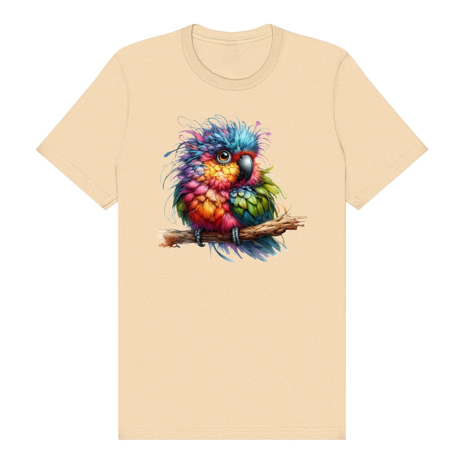 T-shirt Quirky Bird graphic 0003 - Soft Cream