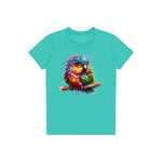 T-shirt Quirky Bird graphic 0003 - Teal