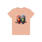 T-shirt Quirky Bird graphic 0004 - Peach