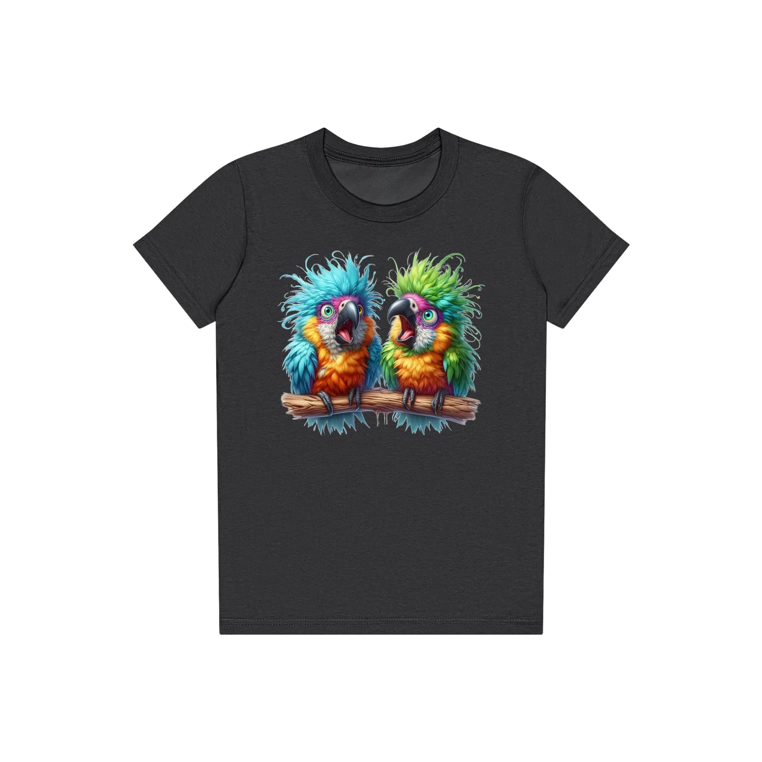 T-shirt Quirky Bird graphic 0005 - Dark Grey