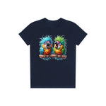 T-shirt Quirky Bird graphic 0005 - Navy