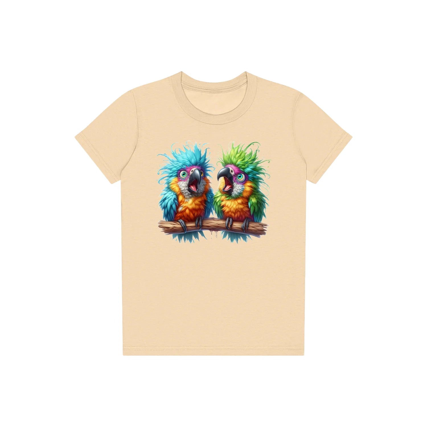 T-shirt Quirky Bird graphic 0005 - Soft Cream