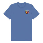 T-shirt Quirky Bird graphic 0006 - Columbia Blue