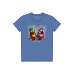 T-shirt Quirky Bird graphic 0006 - Columbia Blue