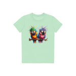 T-shirt Quirky Bird graphic 0006 - Mint