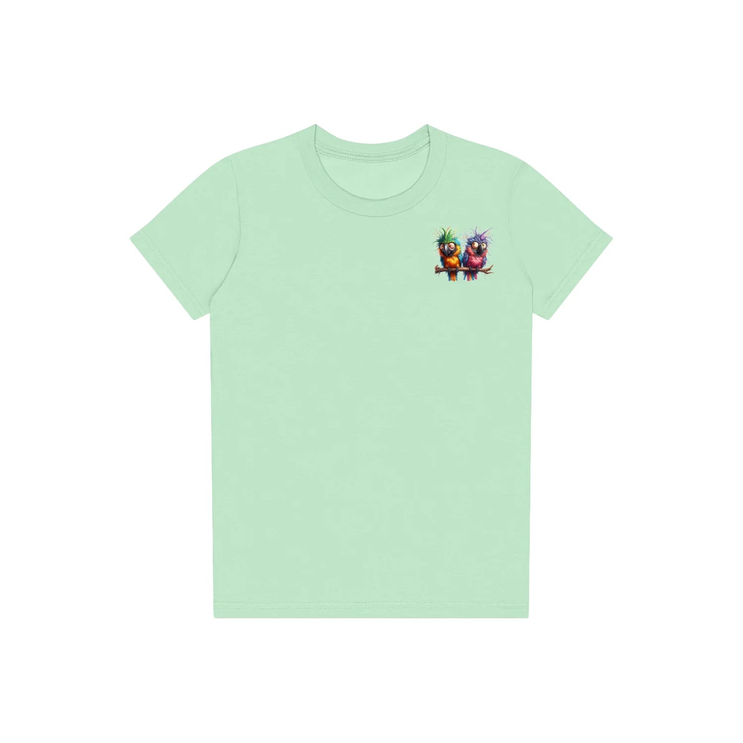 T-shirt Quirky Bird graphic 0006 - Mint