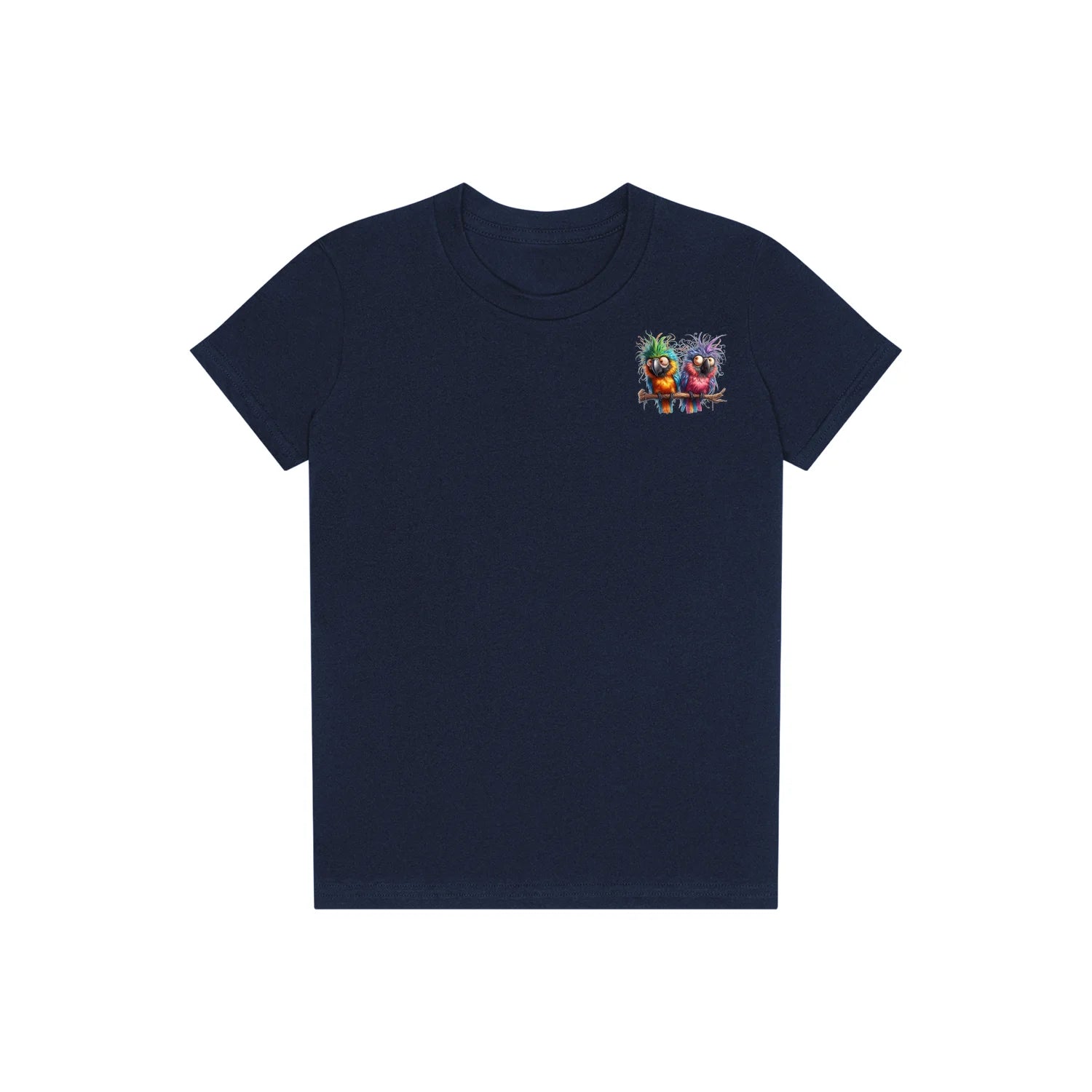 T-shirt Quirky Bird graphic 0006 - Navy