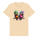 T-shirt Quirky Bird graphic 0006 - Soft Cream