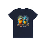 T-shirt Quirky Bird graphic 0007 - Navy