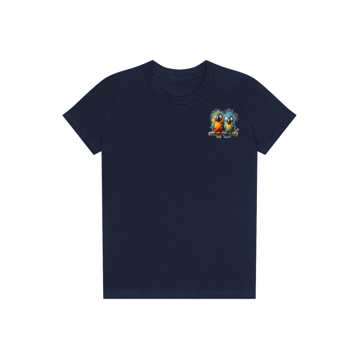 T-shirt Quirky Bird graphic 0007 - Navy