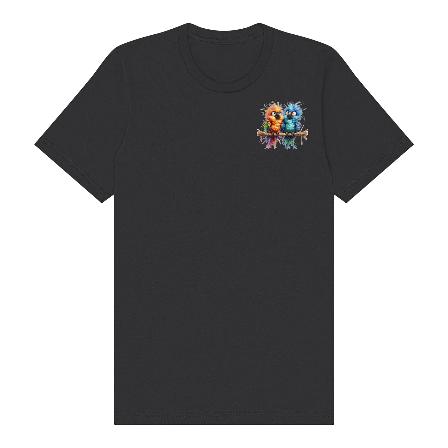 T-shirt Quirky Bird graphic 0008 - Dark Grey