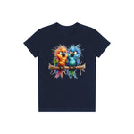 T-shirt Quirky Bird graphic 0008 - Navy