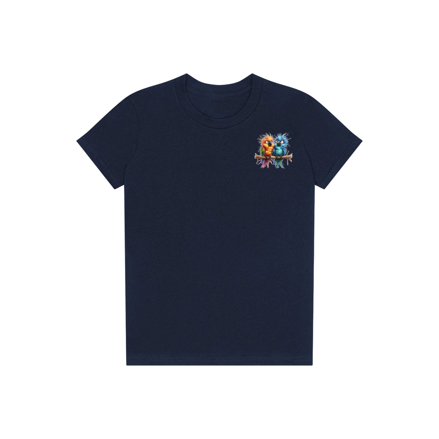 T-shirt Quirky Bird graphic 0008 - Navy