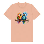 T-shirt Quirky Bird graphic 0008 - Peach