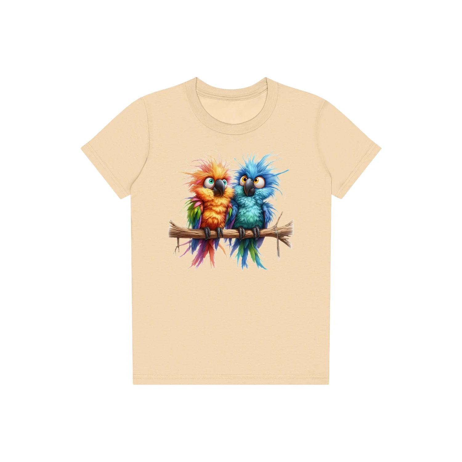 T-shirt Quirky Bird graphic 0008 - Soft Cream