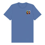 T-shirt Quirky Bird graphic 0009 - Columbia Blue
