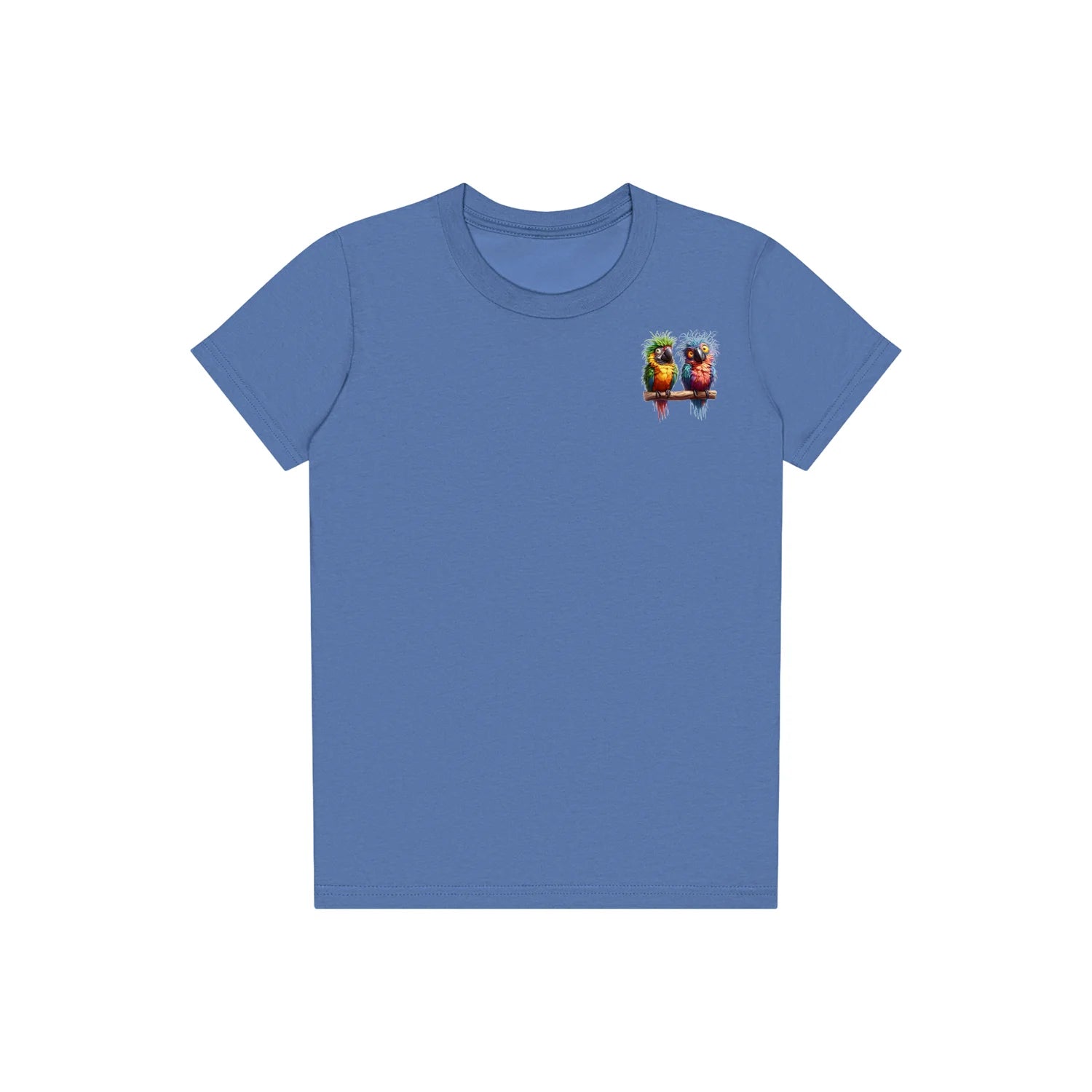 T-shirt Quirky Bird graphic 0009 - Columbia Blue