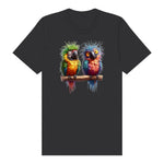 T-shirt Quirky Bird graphic 0009 - Dark Grey