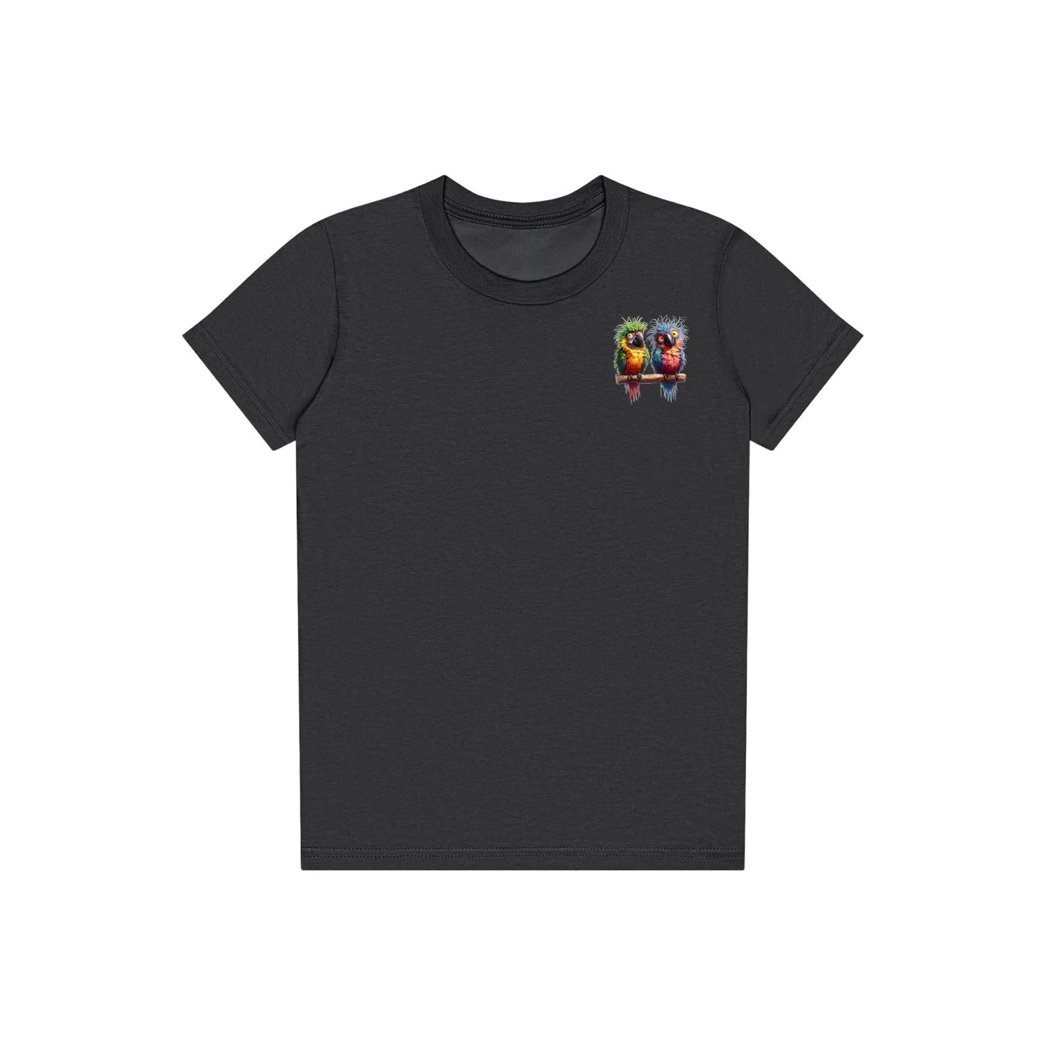 T-shirt Quirky Bird graphic 0009 - Dark Grey