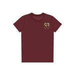 T-shirt Quirky Bird graphic 0009 - Maroon