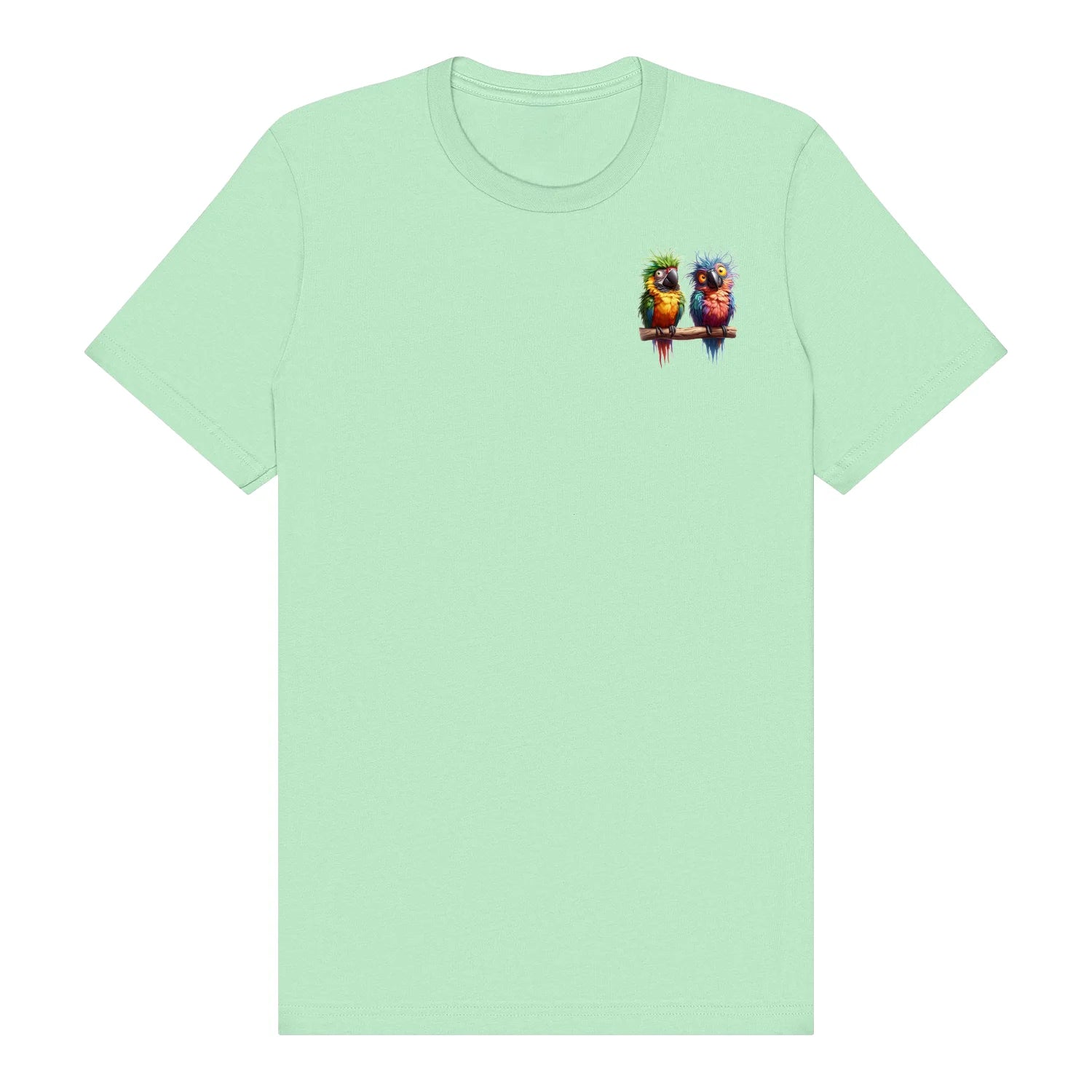 T-shirt Quirky Bird graphic 0009 - Mint