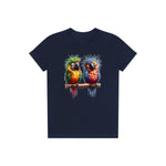 T-shirt Quirky Bird graphic 0009 - Navy