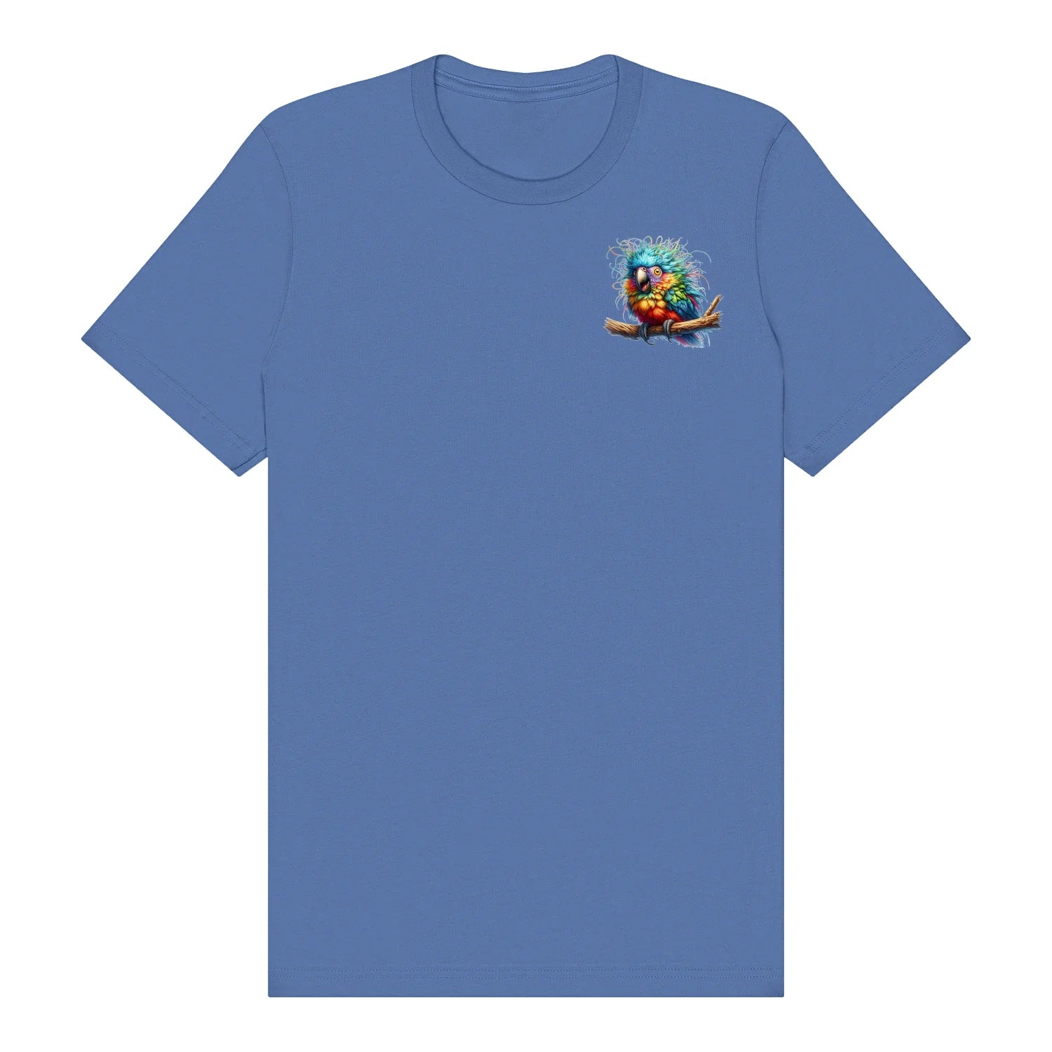 T-shirt Quirky Bird graphic 0010 - Columbia Blue