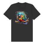 T-shirt Quirky Bird graphic 0010 - Dark Grey