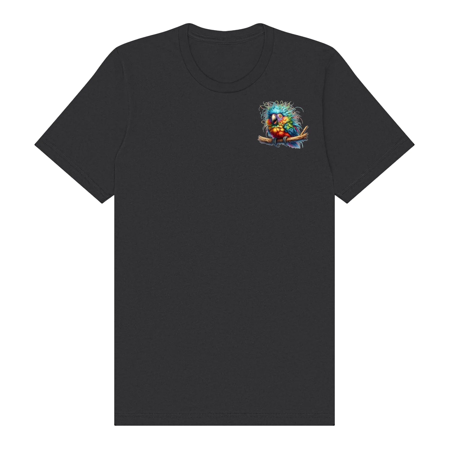 T-shirt Quirky Bird graphic 0010 - Dark Grey