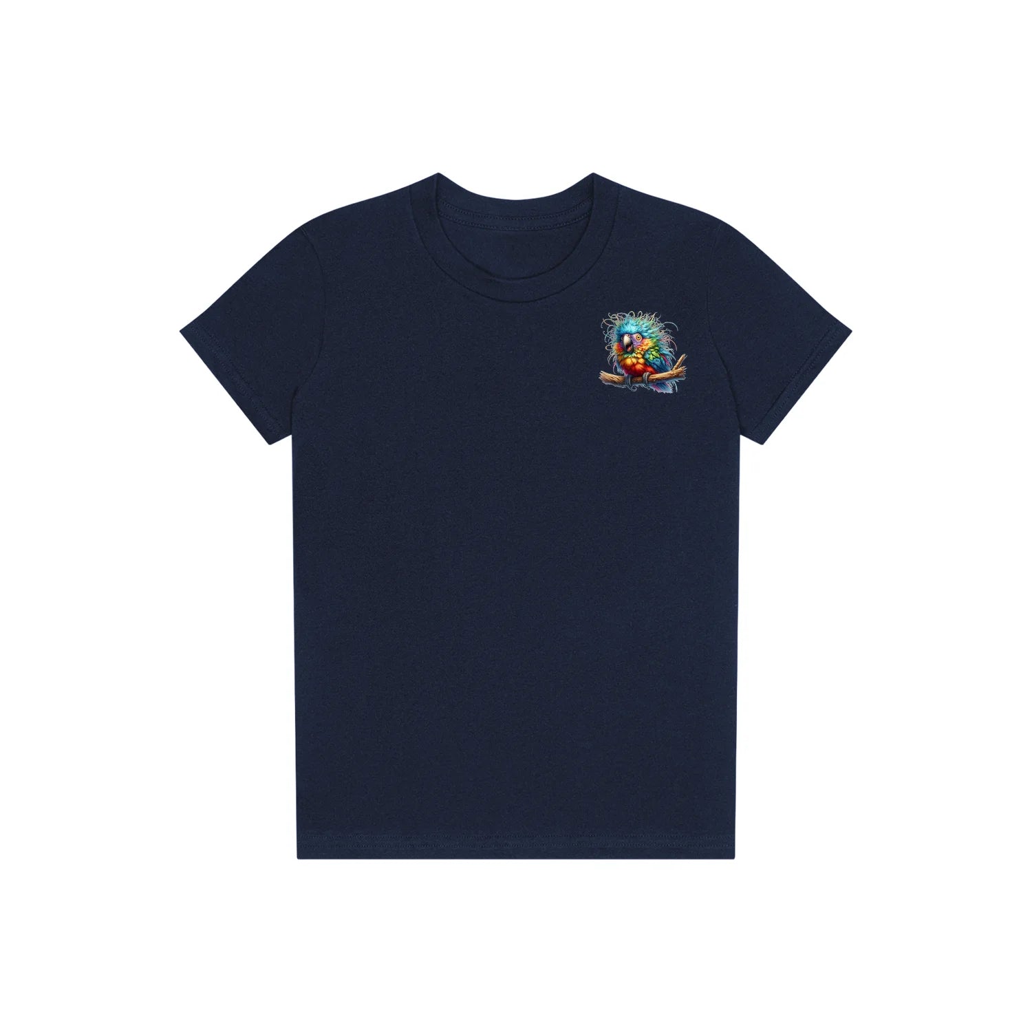T-shirt Quirky Bird graphic 0010 - Navy