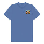 T-shirt Quirky Bird graphic 0011 - Columbia Blue